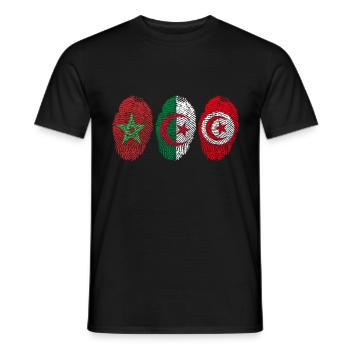 MAGHREB UNITED المغرب LOGO - Männer T-Shirt - Schwarz - Vorne - AI Model Male 178 light (178cm)