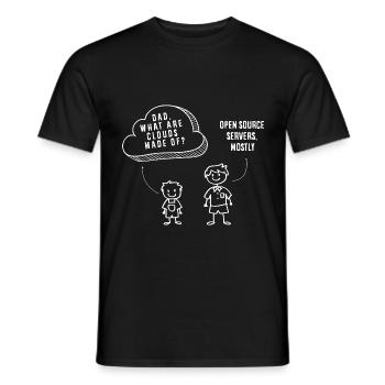 Cybersecurity Engineer Helpdesk Support Funny - Men's T-Shirt - black - Front - AI Model Male 178 light (178cm)