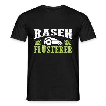 Gazon faucheur robot de tondeuse Robot de pelouse Jardinier - T-shirt homme - noir - Devant - AI Model Male 178 light (178cm)