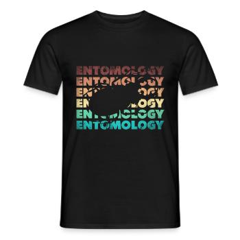 Entomology Entomologist Insects Bugs Silhouette - Männer T-Shirt - Schwarz - Vorne - AI Model Male 178 light (178cm)