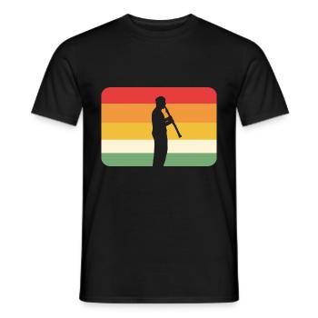 Cadeau de membre du groupe de hautbois - T-shirt homme - noir - Devant - AI Model Male 178 light (178cm)