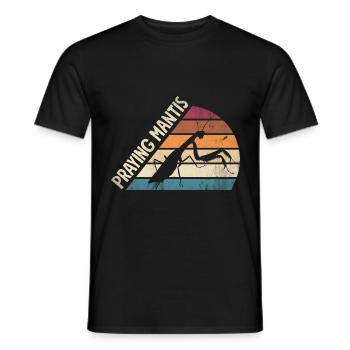 Praying Mantis Insect Bug Collector - Männer T-Shirt - Schwarz - Vorne - AI Model Male 178 light (178cm)