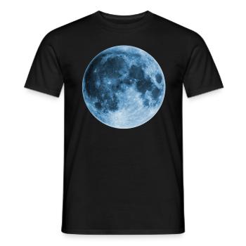 Full Moon, magic, fantasy, night, wicca, space - Men's T-Shirt - black - Front - AI Model Male 178 light (178cm)