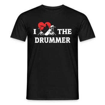 J'aime les batteurs j'aime les batteurs - T-shirt homme - noir - Devant - AI Model Male 178 light (178cm)