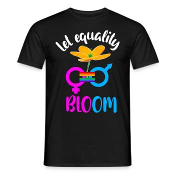 Gleichberechtigung - Männer T-Shirt - Schwarz - Vorne - AI Model Male 178 light (178cm)