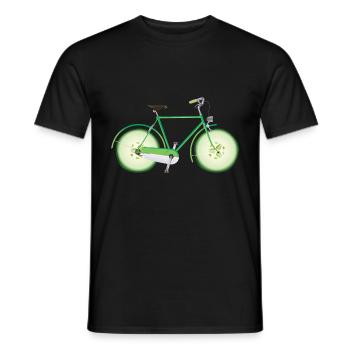 Bicyclette Roues de concombre Bicyclette Vélo - T-shirt homme - noir - Devant - AI Model Male 178 light (178cm)