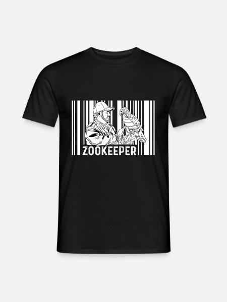Zookeeper Retro Zoologist Gift - Men's T-Shirt - black