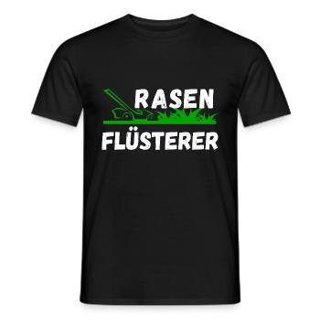 Garten Gärnter Rasen Flüsterer witziger Spruch - Männer T-Shirt - Schwarz - Vorne - AI Model Male 178 light (178cm)
