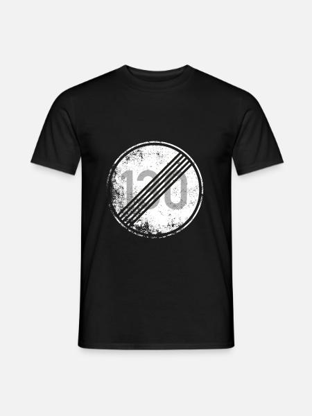 Gegen Tempo 130 kmh Tempolimit Autofahrer Autobahn - Männer T-Shirt - Schwarz