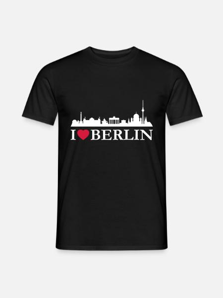 I love Berlin - Men's T-Shirt - black