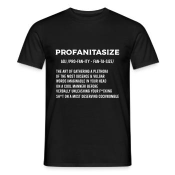 Profanitasize Cadeau Vulgaire et Rude - T-shirt homme - noir - Devant - AI Model Male 178 light (178cm)