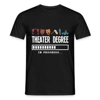 Theater Thespian Theatrical Thespianism Theater - Männer T-Shirt - Schwarz - Vorne - AI Model Male 178 light (178cm)