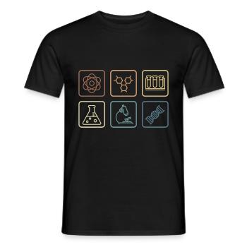 Chemielehrer Mikrobiologe Gift - Männer T-Shirt - Schwarz - Vorne - AI Model Male 178 light (178cm)