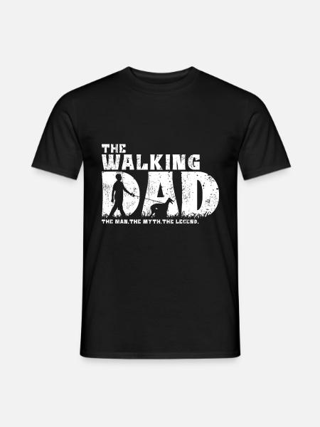 Galgo Espanol Windhund Hund The Walking Dad Papa - Männer T-Shirt - Schwarz