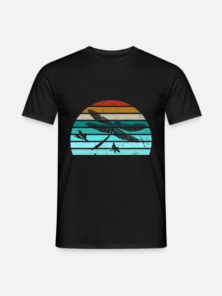 Libellenlibelle Libellen Entomologie - Männer T-Shirt - Schwarz