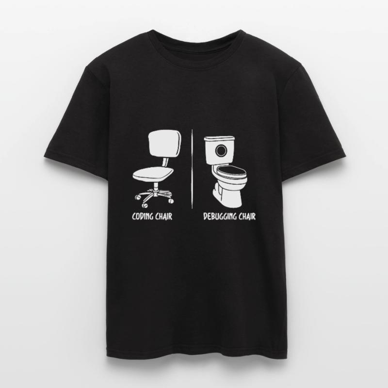 Debugging-Stuhl lustige Programmierer Geschenk Männer T-Shirt