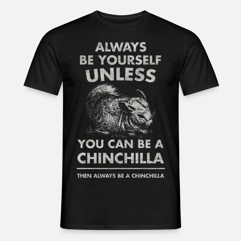 Chinchilla - Männer T-Shirt - Schwarz