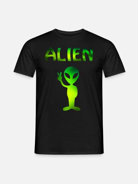 alien - Men's T-Shirt - black