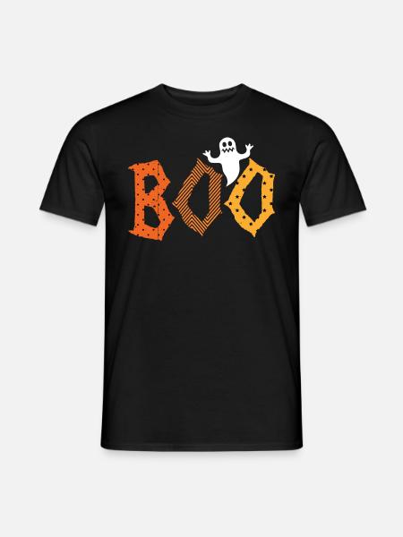 Boo, ghost, ghost, halloween - Men's T-Shirt - black
