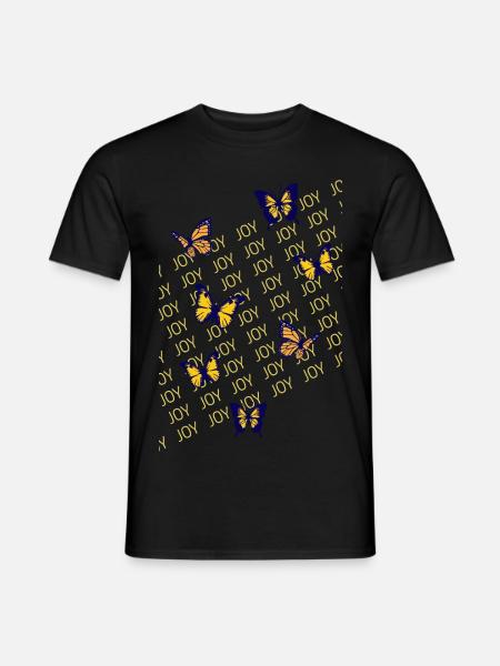 Butterflies, joy, lightness - Men's T-Shirt - black