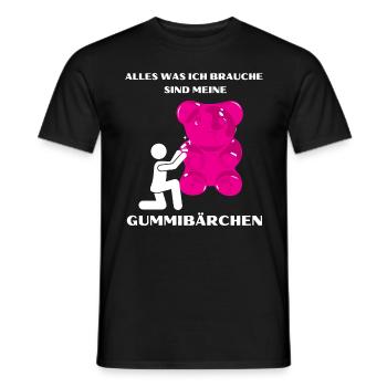 Gummibären Gummibärchen - Männer T-Shirt - Schwarz - Vorne - AI Model Male 178 light (178cm)