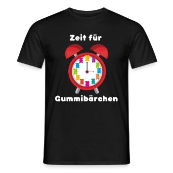Zeit für Gummibären Gummibärchen - Männer T-Shirt - Schwarz - Vorne - AI Model Male 178 light (178cm)