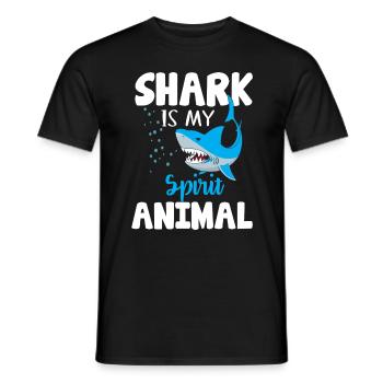 Requin Shark Fin Requin Blanc Requin Baleine Requin Requin - T-shirt homme - noir - Devant - AI Model Male 178 light (178cm)