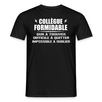 Formidable Colleague Hard to Find - Men's T-Shirt - black - Front - AI Model Male 178 light (178cm)
