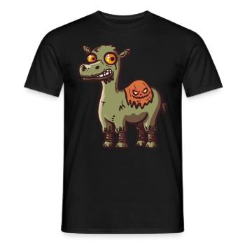 Kamel Halloween Lustig Zombie - Männer T-Shirt - Schwarz - Vorne - AI Model Male 178 light (178cm)