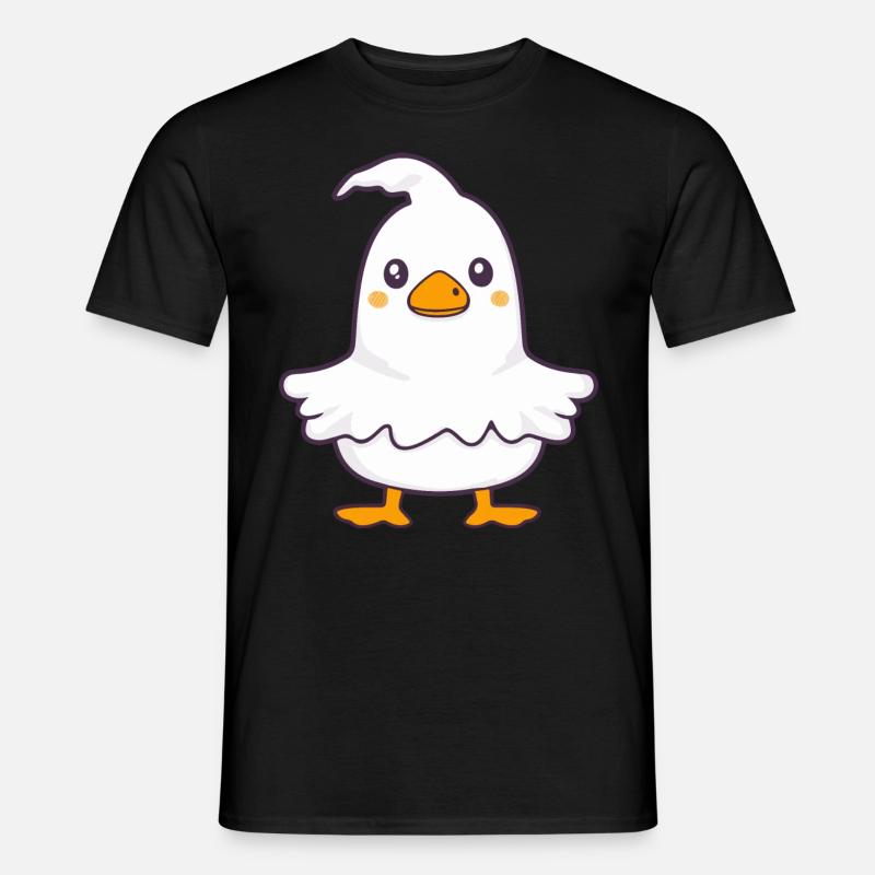 Gans Halloween Lustig Geist - Männer T-Shirt - Schwarz