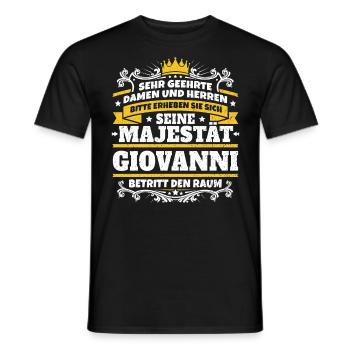 Seine Majestät Giovanni - Männer T-Shirt - Schwarz - Vorne - AI Model Male 178 light (178cm)