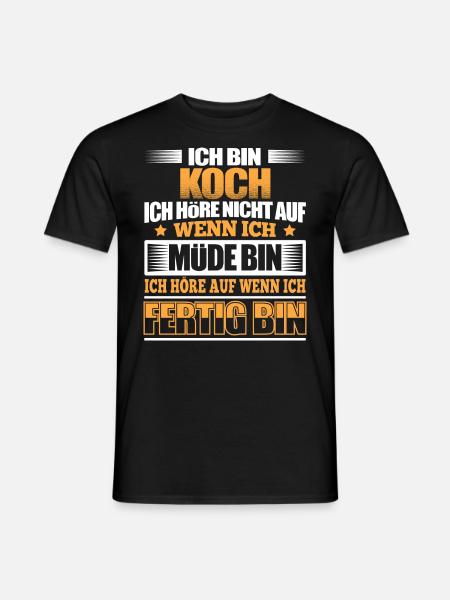 KOCH - Der Fertigsteller - Männer T-Shirt - Schwarz