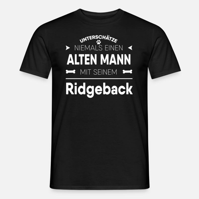 Ridgeback Geschenk - Männer T-Shirt - Schwarz