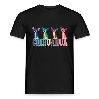 Cadeau drôle de patte de chiot de chien chihuahua - T-shirt homme - noir - Devant - AI Model Male 178 light (178cm)