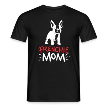 Französische Bulldogge Mama Frenchie Mom Geschenk - Männer T-Shirt - Schwarz - Vorne - AI Model Male 178 light (178cm)