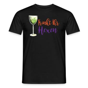Cooles Halloween Hexe Geschenk Trinkt Ihr Hexen - Männer T-Shirt - Schwarz - Vorne - AI Model Male 178 light (178cm)
