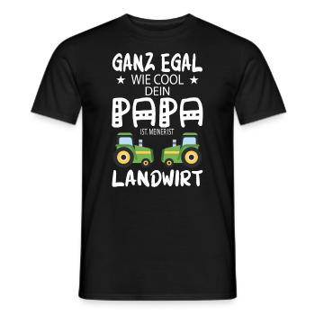 Farmer - farmer dad farmer father gift - Men's T-Shirt - black - Front - AI Model Male 178 light (178cm)