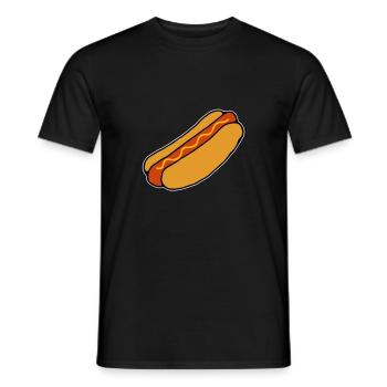 Hot Dog - Männer T-Shirt - Schwarz - Vorne - AI Model Male 178 light (178cm)