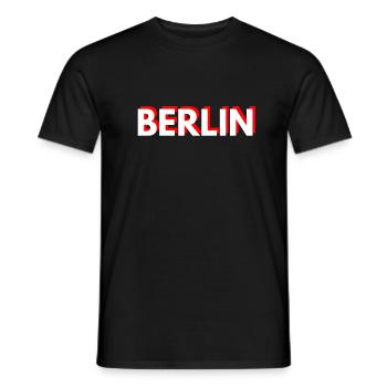 Berlin - Männer T-Shirt - Schwarz - Vorne - AI Model Male 178 light (178cm)