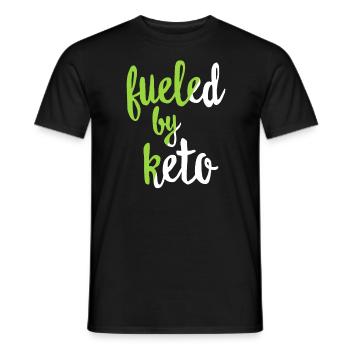 Keto Lifestyle - Funny Keto Shirt - Ketosis Diet Ketones - Men's T-Shirt - black - Front - AI Model Male 178 light (178cm)