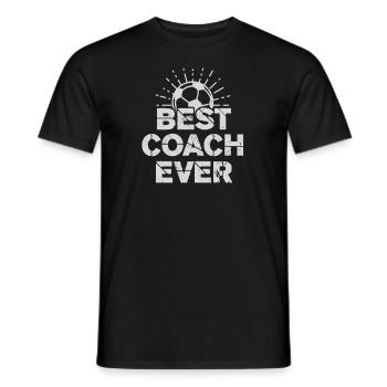 Soccer Coach Best Coach Ever Gift - Men's T-Shirt - black - Front - AI Model Male 178 light (178cm)