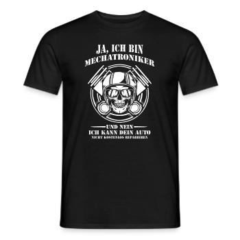 Mechatronique Automobile Mechatronique Mechatronique Voitures - T-shirt homme - noir - Devant - AI Model Male 178 light (178cm)