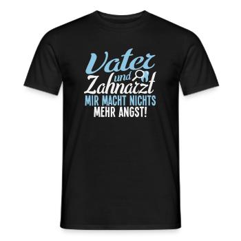 Vater Papa Zahnarzt Zahn Zähne Cartoon Spruch - Männer T-Shirt - Schwarz - Vorne - AI Model Male 178 light (178cm)