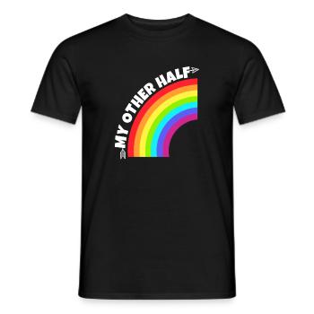 Gay Couple My Other Half Gift - Men's T-Shirt - black - Front - AI Model Male 178 light (178cm)
