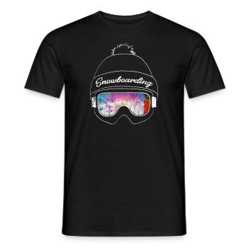 Cadeau Snowboard Powder Freeride Apres Ski Board - T-shirt homme - noir - Devant - AI Model Male 178 light (178cm)