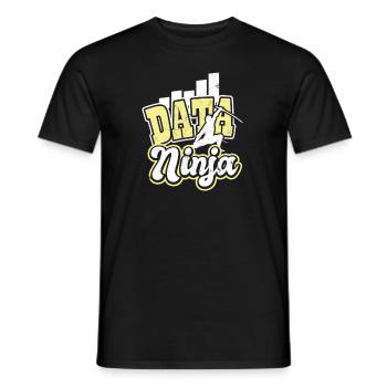 Data Ninja Business Analyst Gift - Men's T-Shirt - black - Front - AI Model Male 178 light (178cm)
