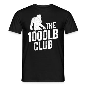 1000 Pfund Club Member TShirt, Sasquatch - Männer T-Shirt - Schwarz - Vorne - AI Model Male 178 light (178cm)