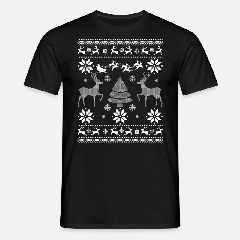 Pull Ugly Christmes - T-shirt Homme - noir