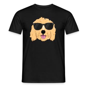 Cool Goldendoodle TShirt Garçons Filles Goldendoodle - T-shirt homme - noir - Devant - AI Model Male 178 light (178cm)