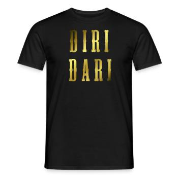 Diridari Gold Geschenk - Männer T-Shirt - Schwarz - Vorne - AI Model Male 178 light (178cm)